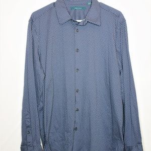 Perry Ellis 100% Cotton Button Down Dress Shirt
